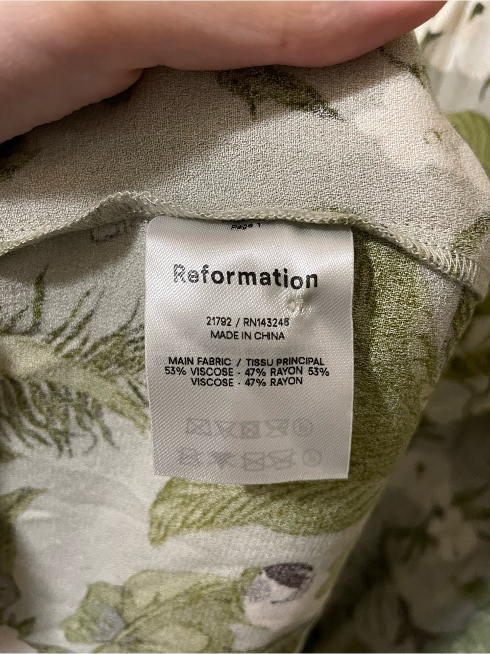 Reformation Gavin Midi Dress S Botanical Parrot Green Open Back wedding guest - Picture 5 of 6
